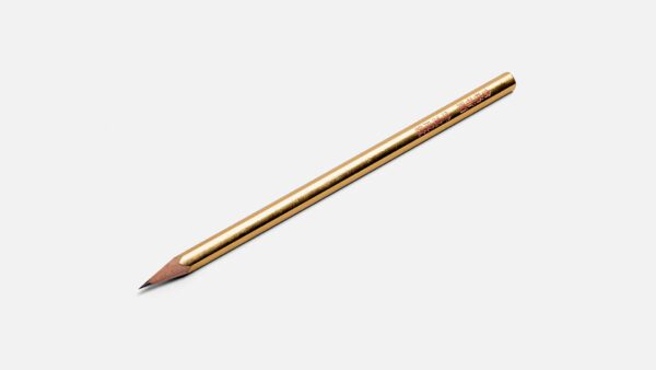 metallic pentagon writing tool