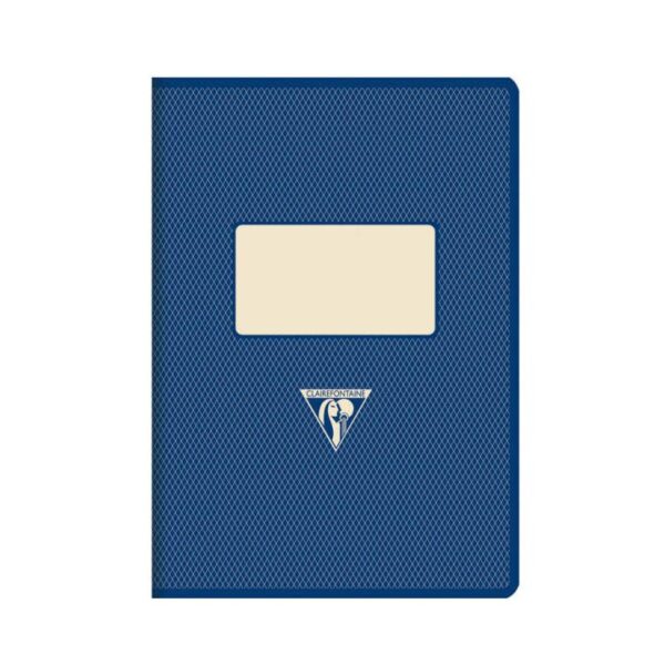 blue clothbound A5 notebook lined