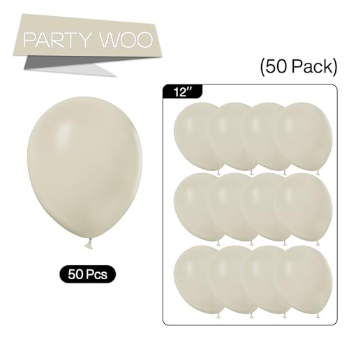 White Sand Balloons 50 pcs 12 inch