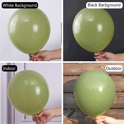 sage green balloons 50 pcs 12 inch - Image 3