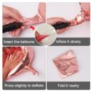 rose gold foil balloons 20 pcs round foil balloons different sizes pack of 22 inch 15 inch 10 inch 4d foil balloons and ribbon