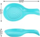 Spoon Rest 2 Pack, Plastic Spoon Holder For Kitchen Counter, Kitchen Utensil Rack For Spoons, Tongs, Spatulas, Spoon Rack For Hob, Spatula Rest, Dishwasher Safe