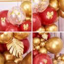 ruby red and gold balloon arch kit