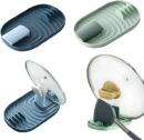 Pot Lid Spatula Holder, Spatula Rack Countertop Kitchen Shelf Spoon Chopsticks Storage Rack for a Variety of Cutlery, Spoon Rack and Stove Cover Rack, Kitchen Utensil Rack for Spoons, Lid, Tongs, etc.