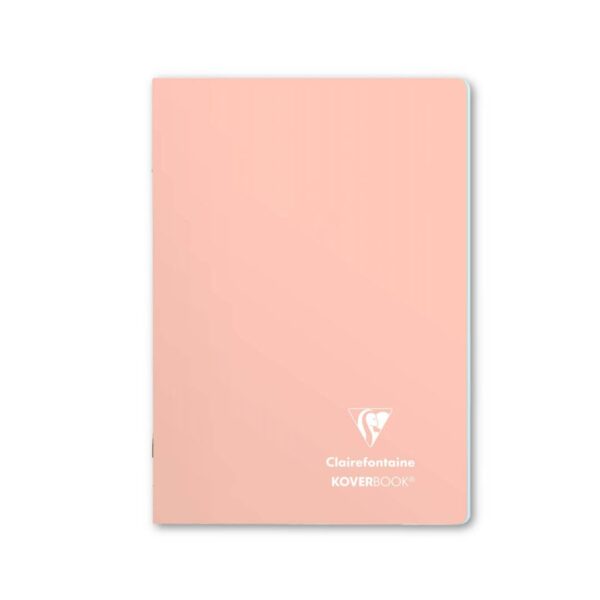 lined staplebound notebook a5 coral