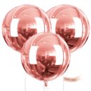 Giant 4D metallic foil balloons with ribbon