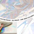 metallic silver foil tablecloth set