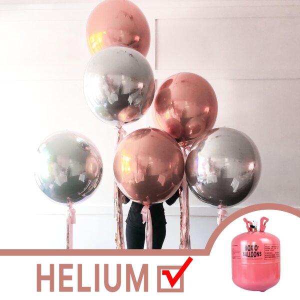 Giant 4D metallic foil balloons with ribbon - Image 4