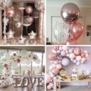 Giant 4D metallic foil balloons with ribbon