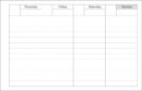 Weekly Schedule Planner Pink