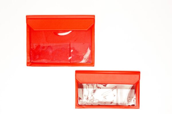 red envelope-style pouch