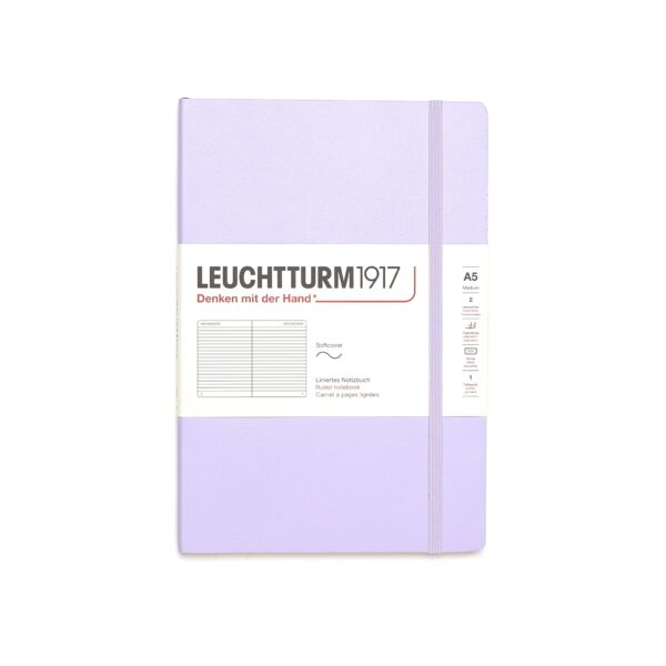 Softcover Medium Notebook A5 Lavender Ruled