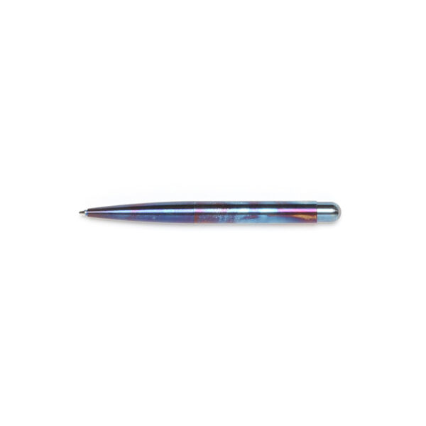 polished blue ballpoint pen