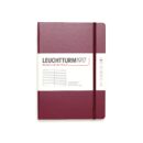 Hardcover Medium Notebook A5 Port Red Ruled