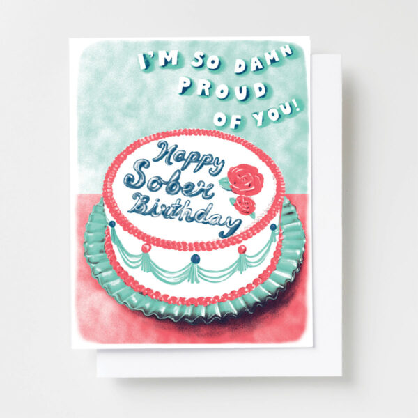 Sober Celebration Greeting Card
