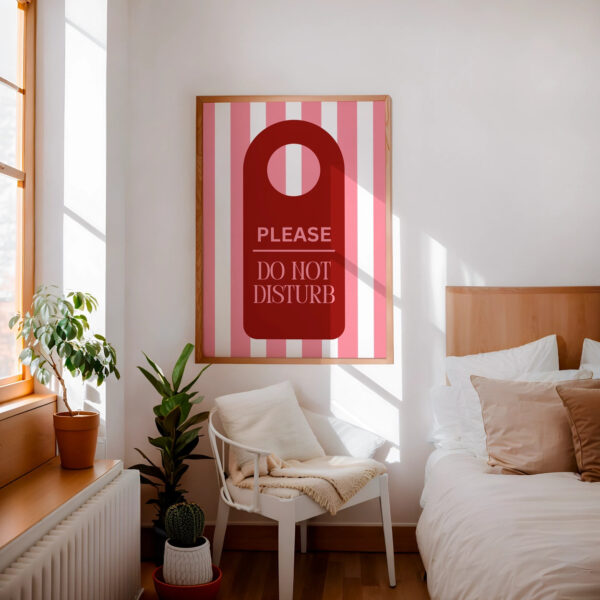 Do Not Disturb Sign Print 12x16