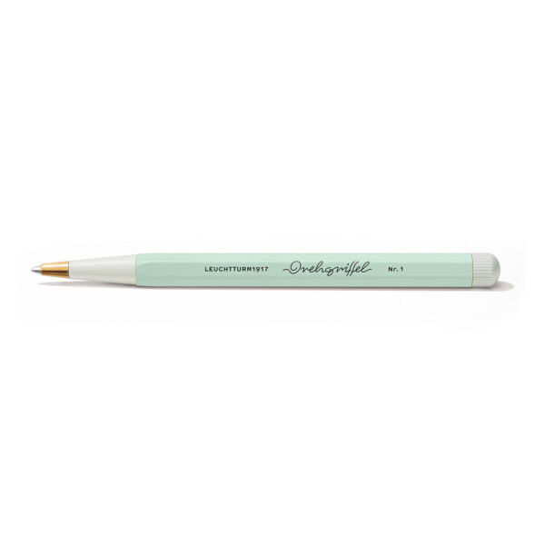 Rotating grip ballpoint pen light green