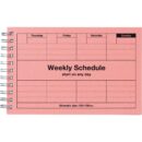 Weekly Schedule Planner Pink