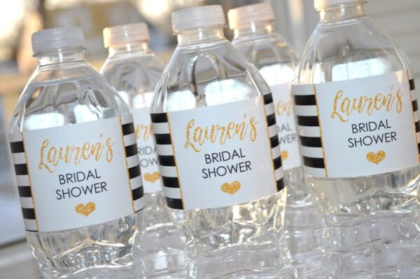 water bottle labels for special events
