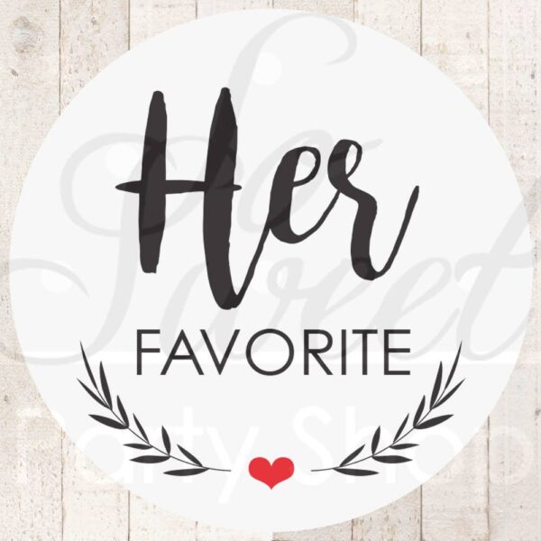 Couple's Preferred Treat Stickers - Set of 25 - Image 2