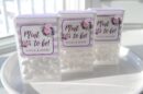 Wedding Favor Mint Labels Floral Purple Set of 24