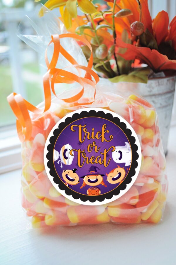 Halloween party favor stickers set of 24