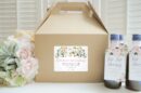 Wedding Guest Welcome Boxes and Stickers Set of 6