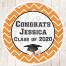 graduation party favors stickers set of 24 labels