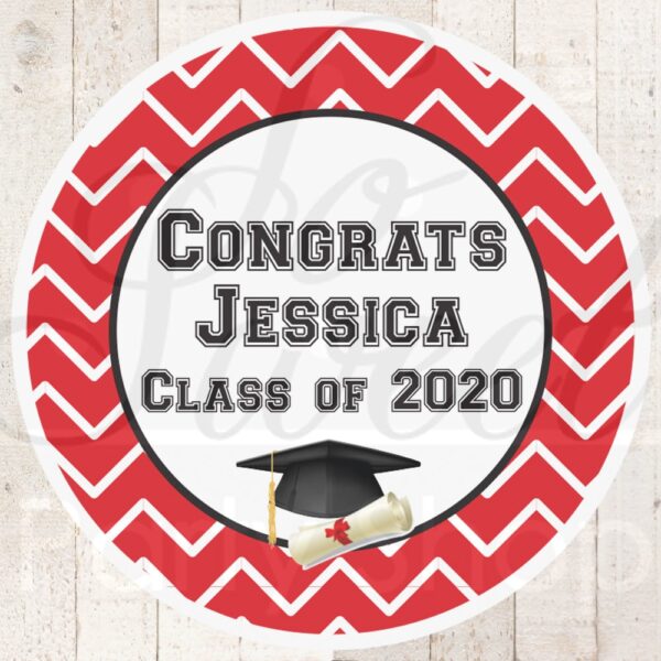 graduation party favors stickers class of 2023 congrats grad personalized party favors treat labels goodie bag stickers set of 24 labels - Image 3