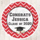 graduation party favors stickers set of 24 labels
