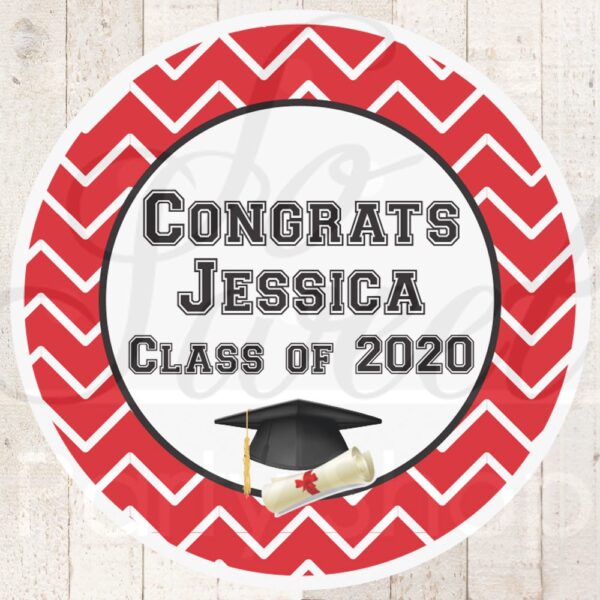 graduation party favors stickers set of 24 labels - Image 3