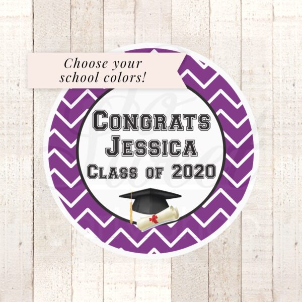 graduation party favors stickers set of 24 labels - Image 4