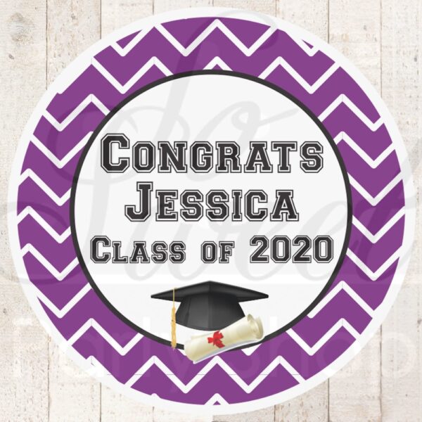 graduation party favors stickers class of 2023 congrats grad personalized party favors treat labels goodie bag stickers set of 24 labels - Image 5