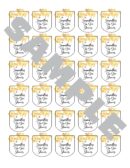 Baby Shower Sanitizer Favor Labels Set of 30