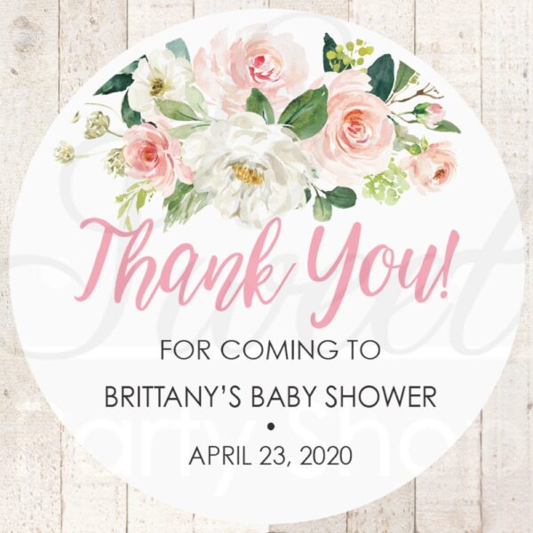 Baby Shower Favor Stickers Set of 25