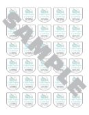 Baby Shower Sanitizer Favor Labels Set of 30