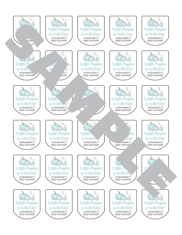 Baby Shower Sanitizer Favor Labels Set of 30 - Image 2