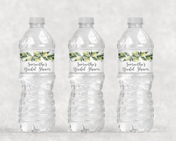water bottle labels set of 10