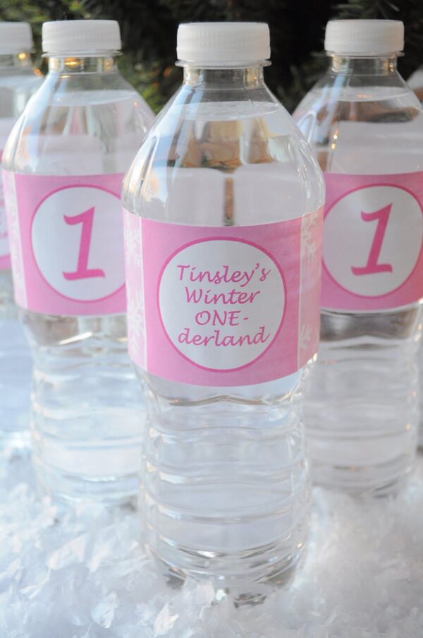 Winter Snowflake Beverage Labels Set of 10 - Image 3