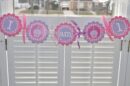girl's birthday sticker set