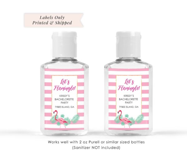 Party Hand Sanitizer Labels Set of 20