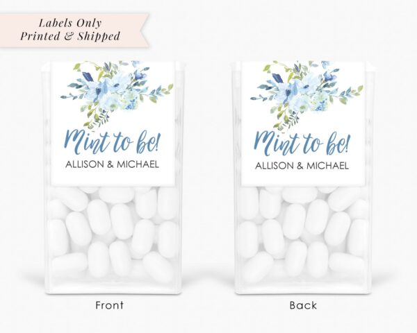Wedding Favors Mint Labels Set of 24