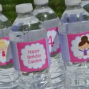Sports-themed Water Bottle Labels Set of 10