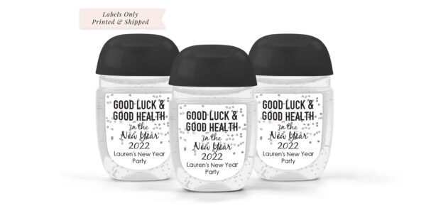 New Year's Sanitizer Labels Set of 30