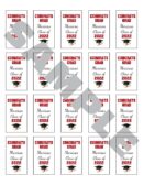 graduation sanitizer labels set of 20