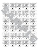 graduation hygiene labels set of 30