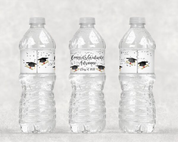Personalized Waterproof Water Bottle Wraps Set of 16 - Image 2