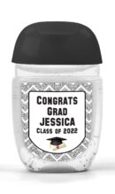 Graduation Sanitizer Labels Set of 30