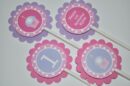 girl's birthday sticker set