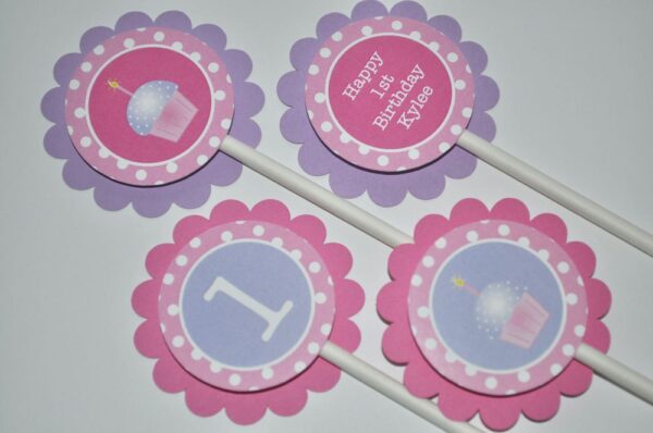 girl's birthday sticker set - Image 4